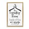 Stupell Industries Laundry Room with Hanger Framed Floater Canvas Wall Art Design by Martina Pavlova